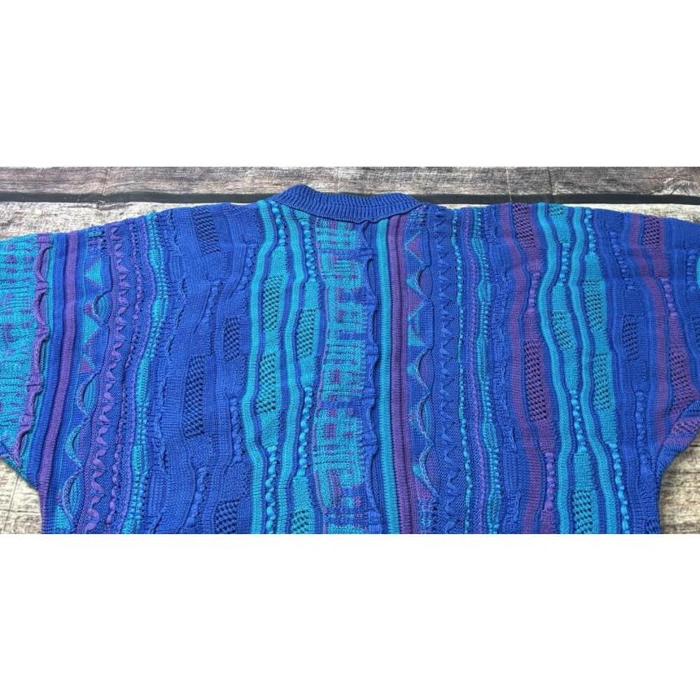 COOGI Multi-Blue Patterned Crewneck Sweater - Picture 10 of 15